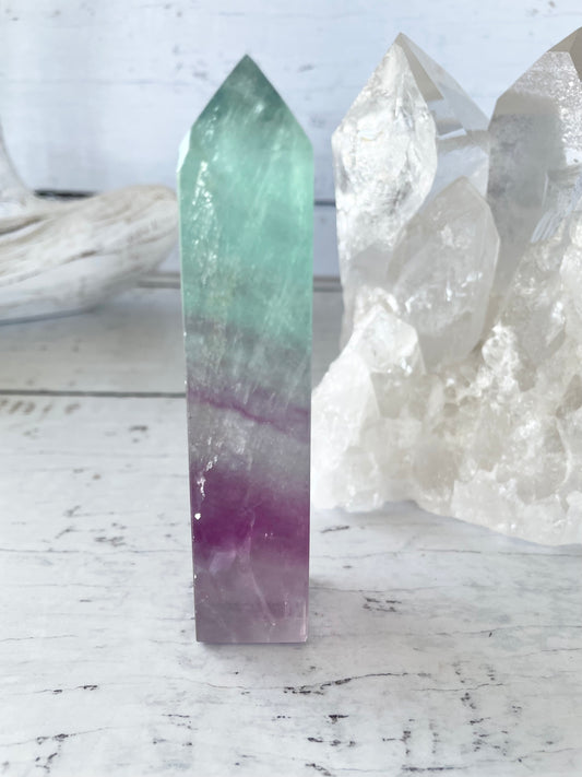 Rainbow Fluorite Obelisk