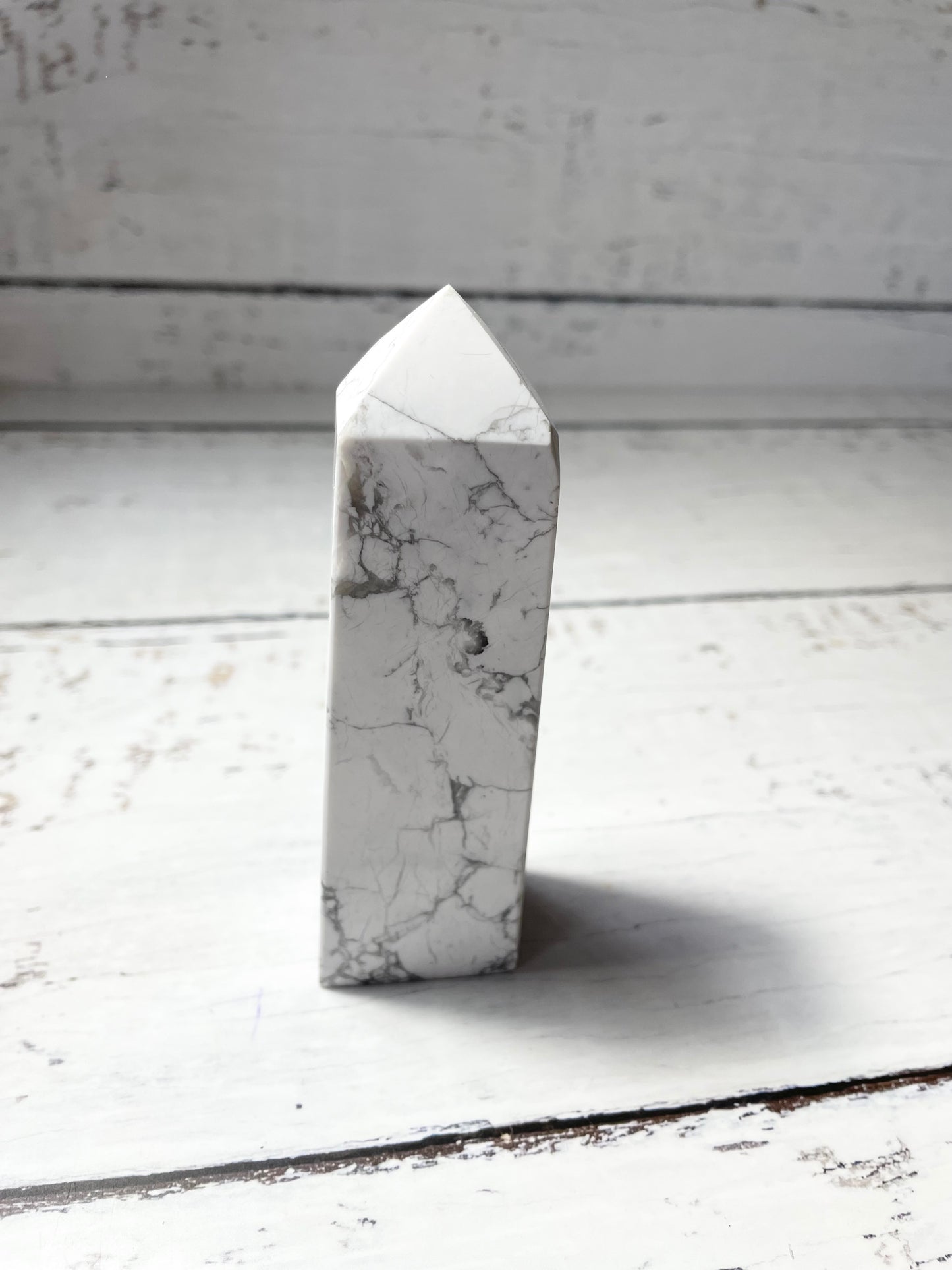 White Howlite Obelisk
