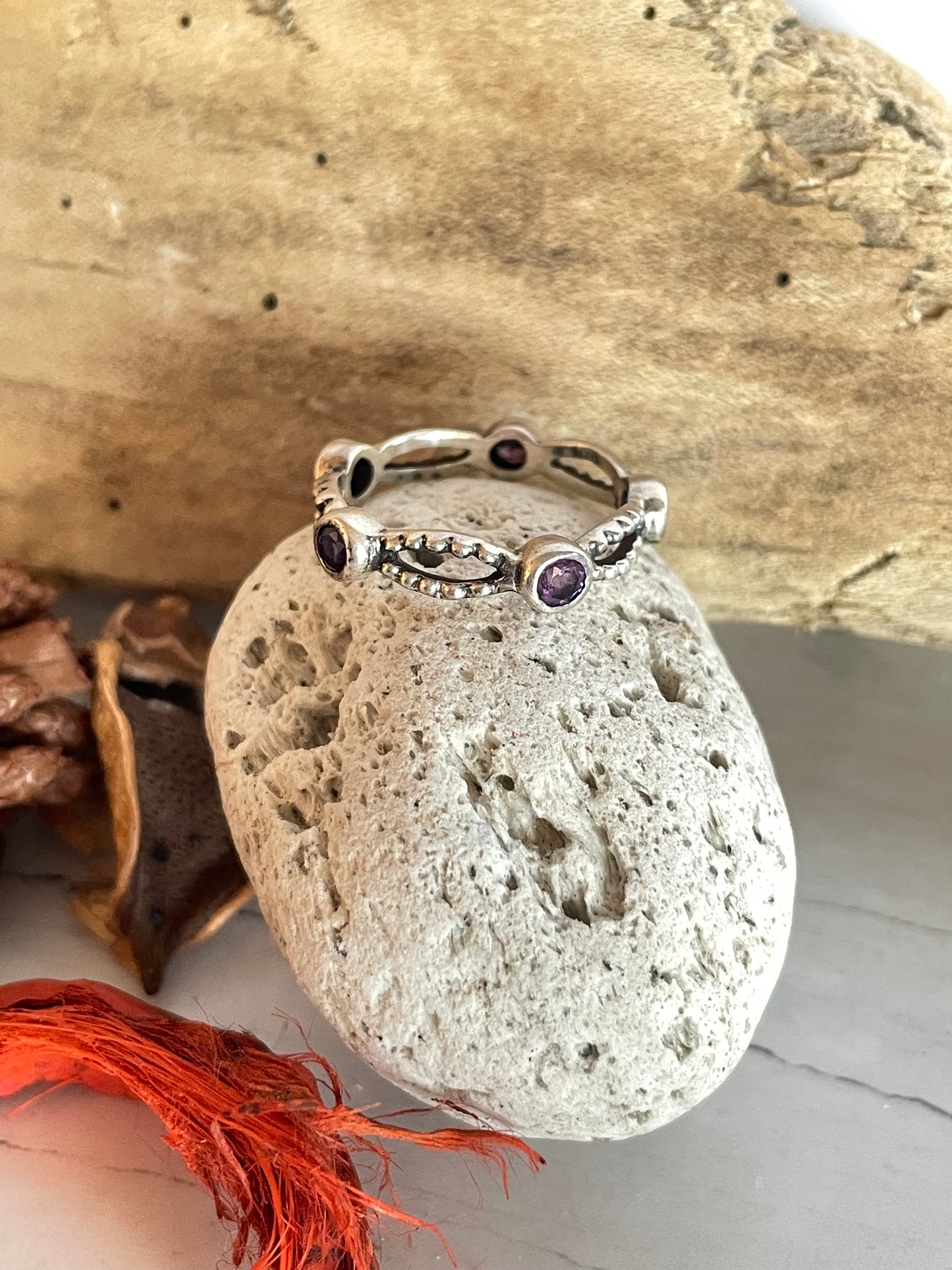 Amethyst Silver Ring