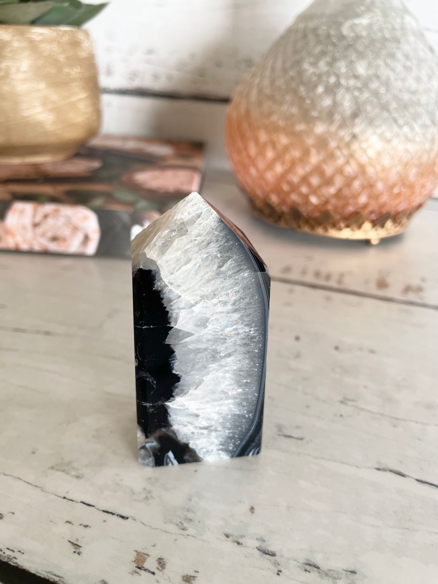 Black Agate Obelisk