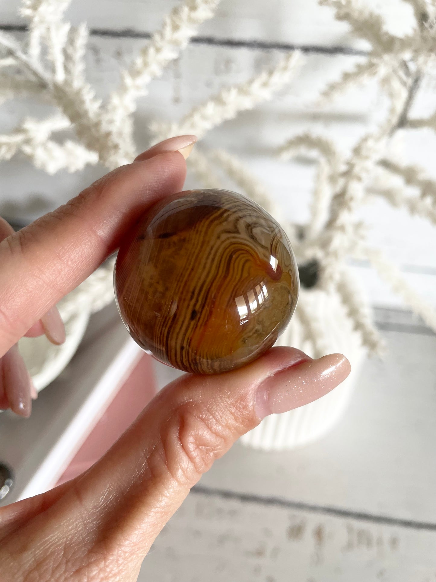 Carnelian Sphere Includes Holder