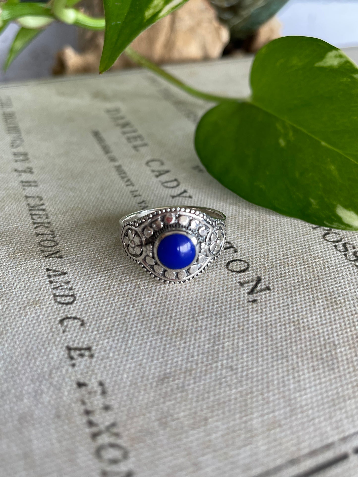 Lapis Lazuli Silver Ring