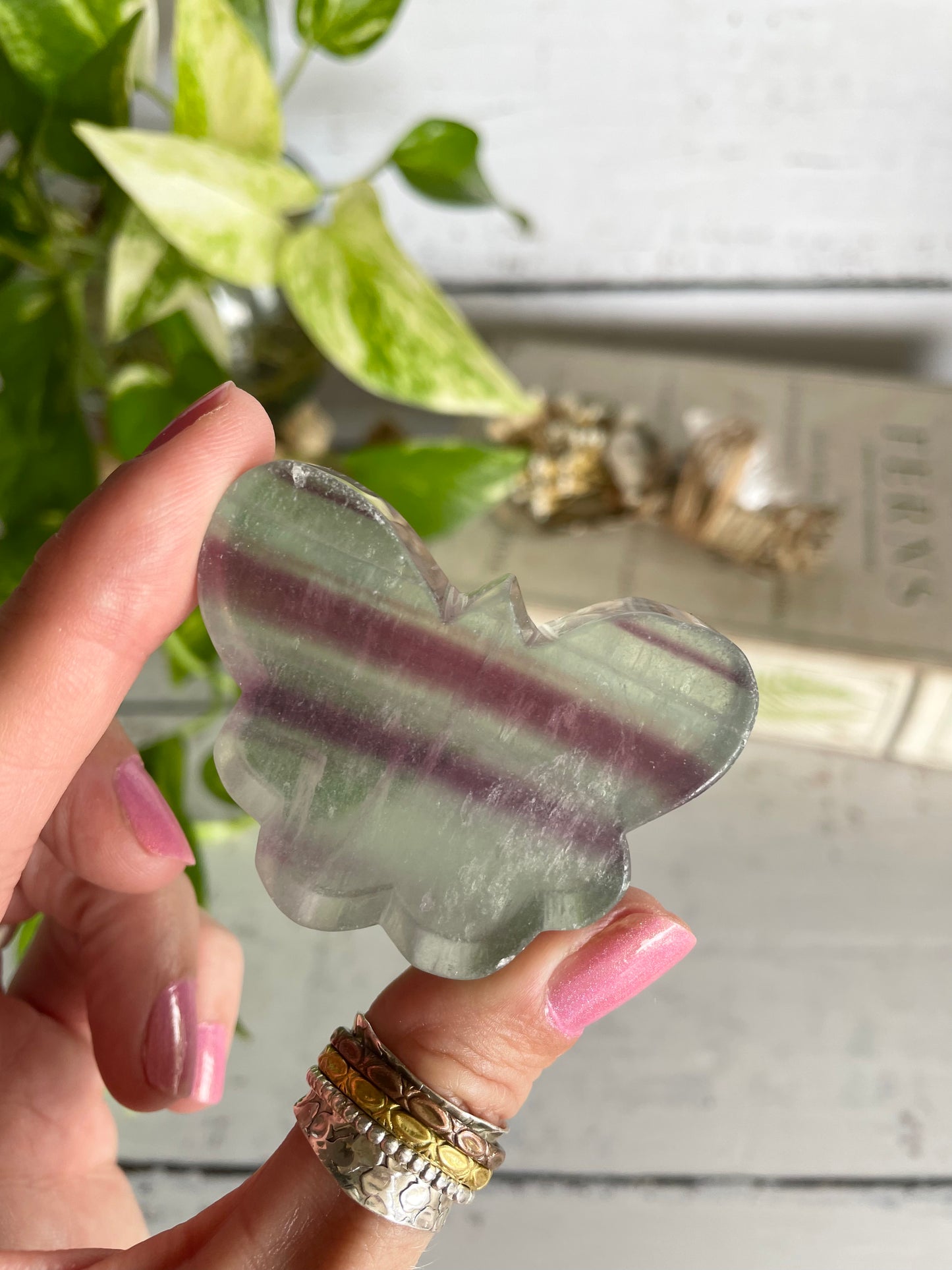 Butterfly ~ Rainbow Fluorite