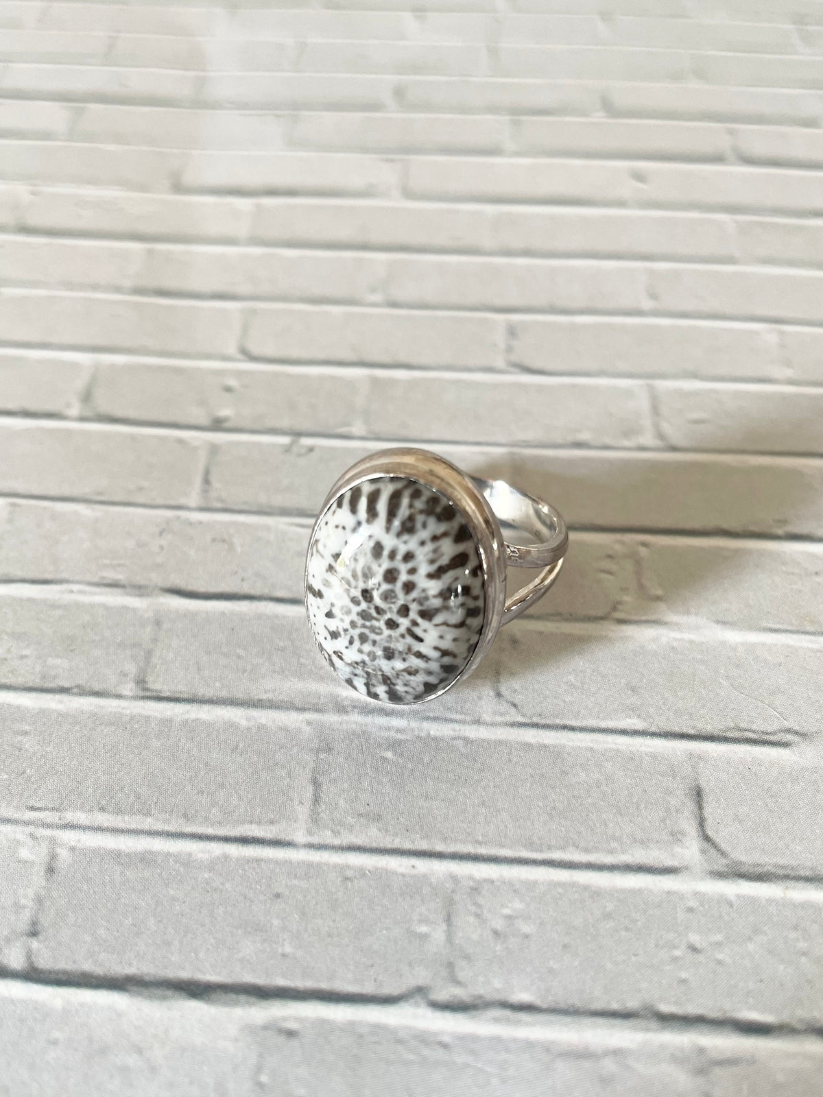 Stingray Coral Ring ~ Size 7.5