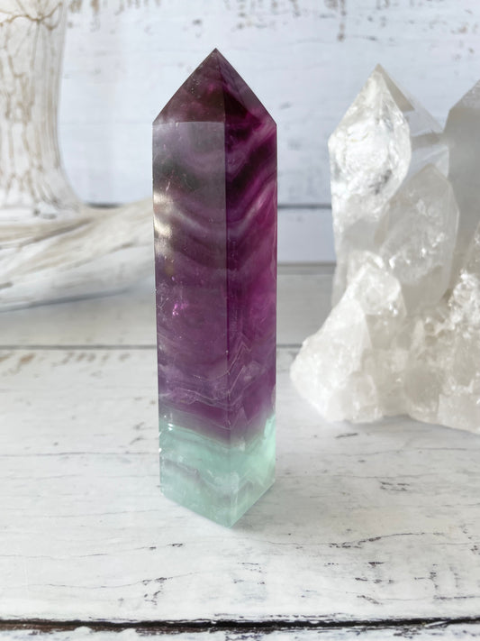 Rainbow Fluorite Obelisk