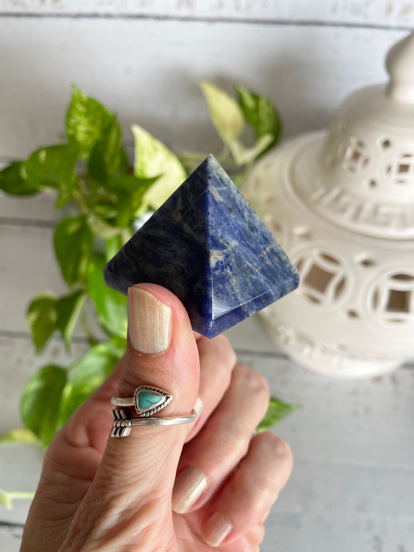 Sodalite Pyramid