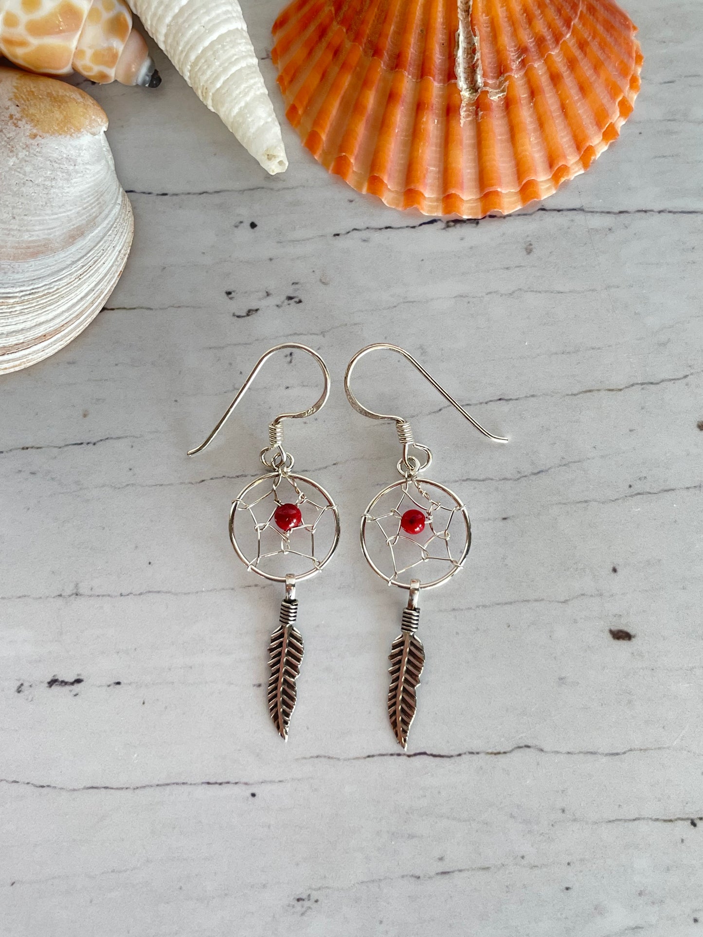 Red Coral Silver ~ Dreamcatchers