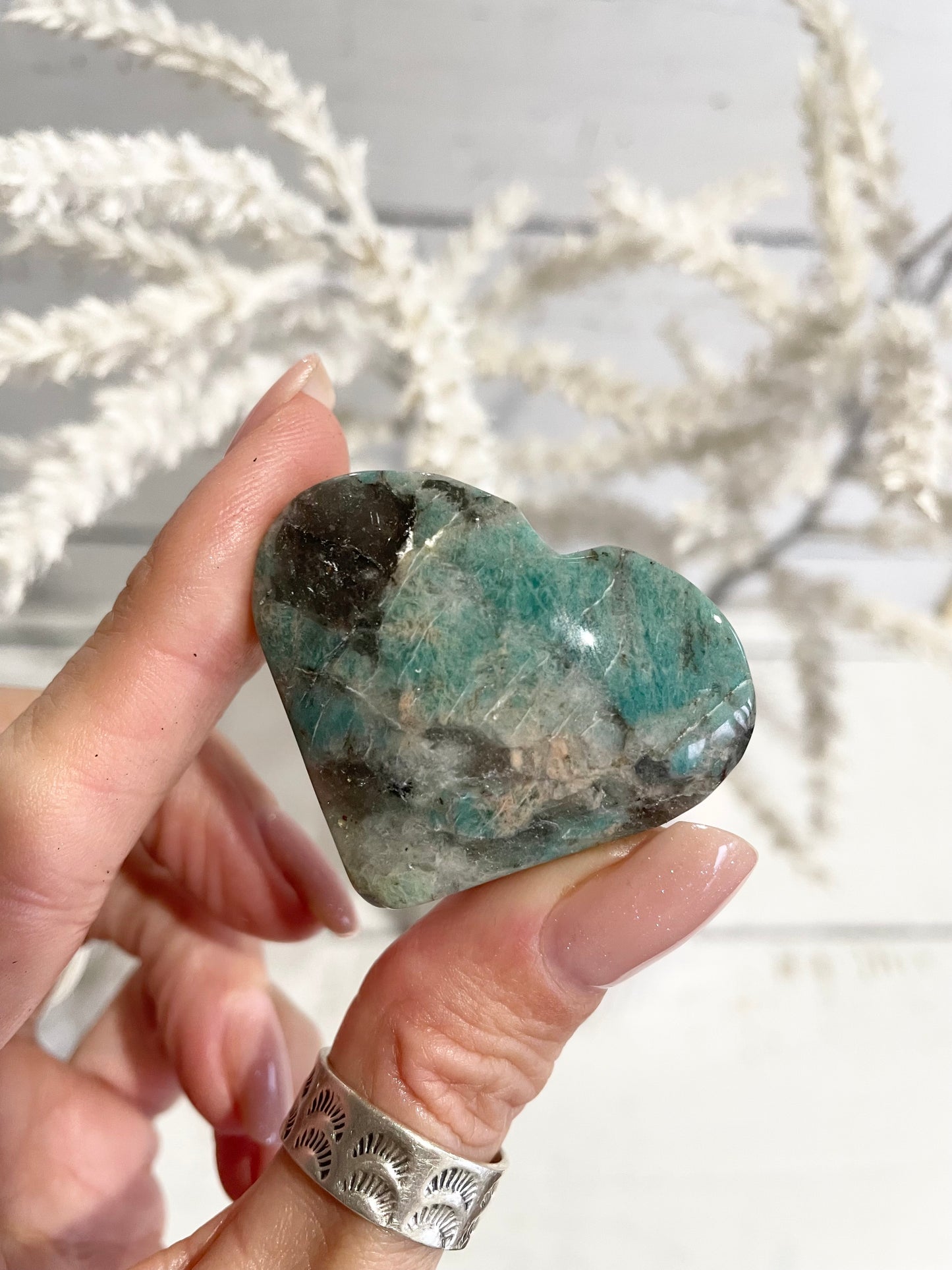 Amazonite Heart