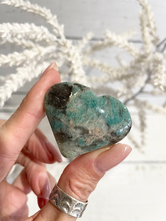 Amazonite Heart