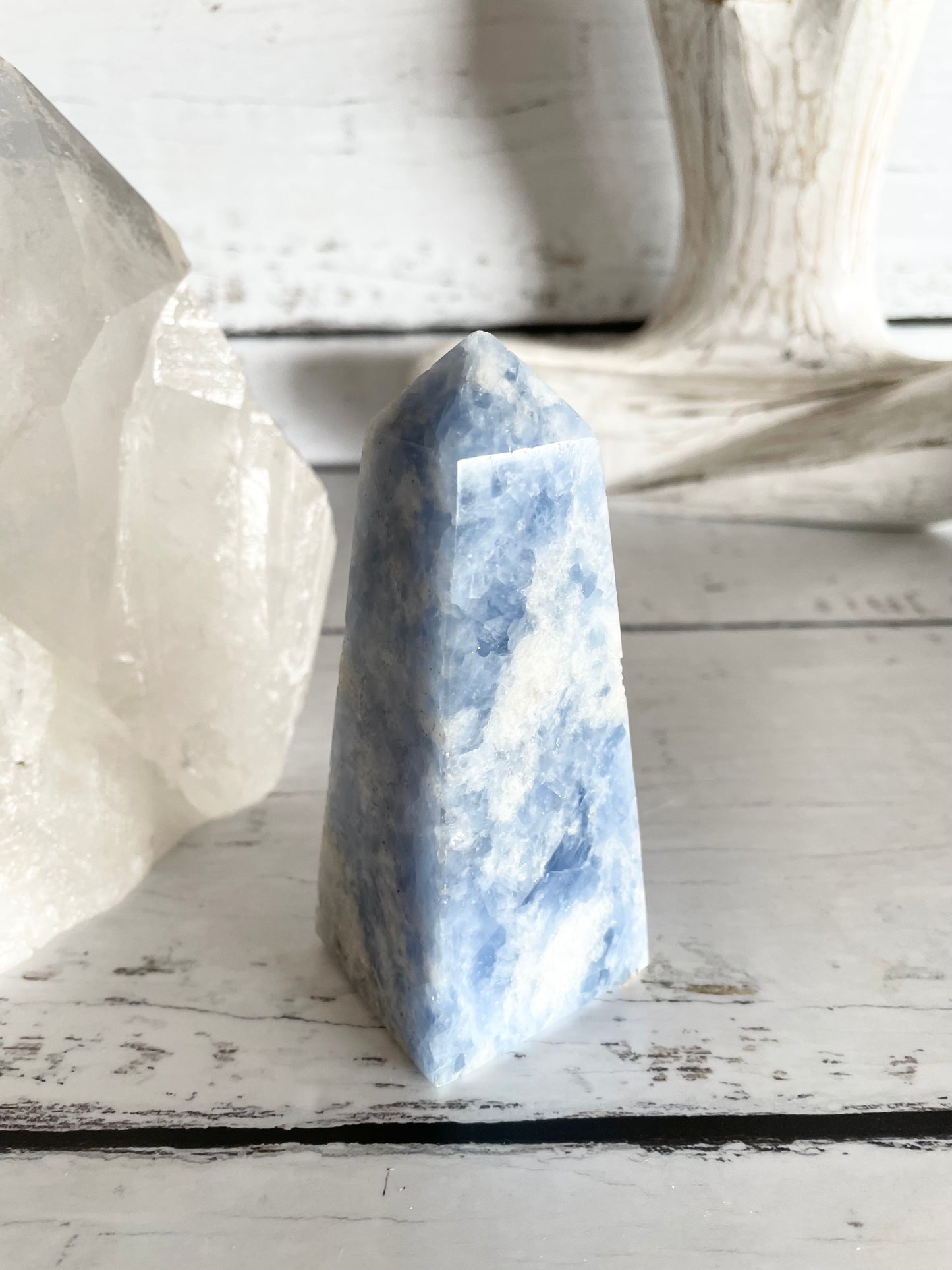 Blue Calcite Obelisk