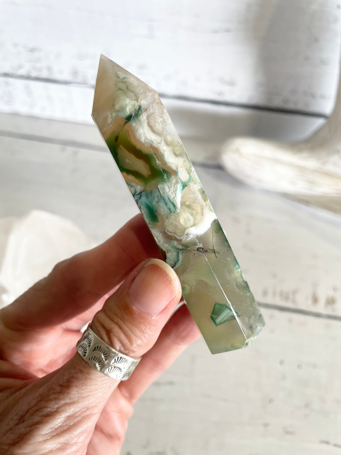 Green Flower Agate Generator