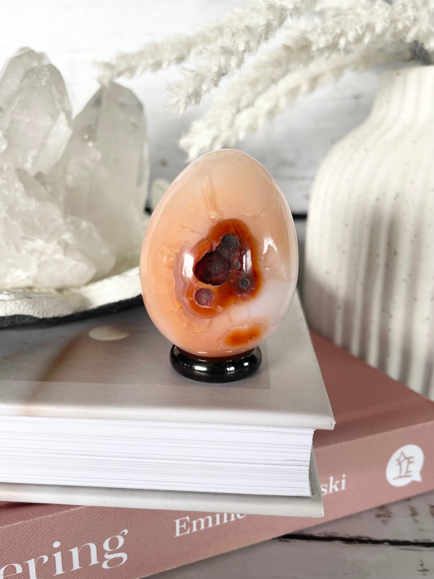 Carnelian Egg with holder