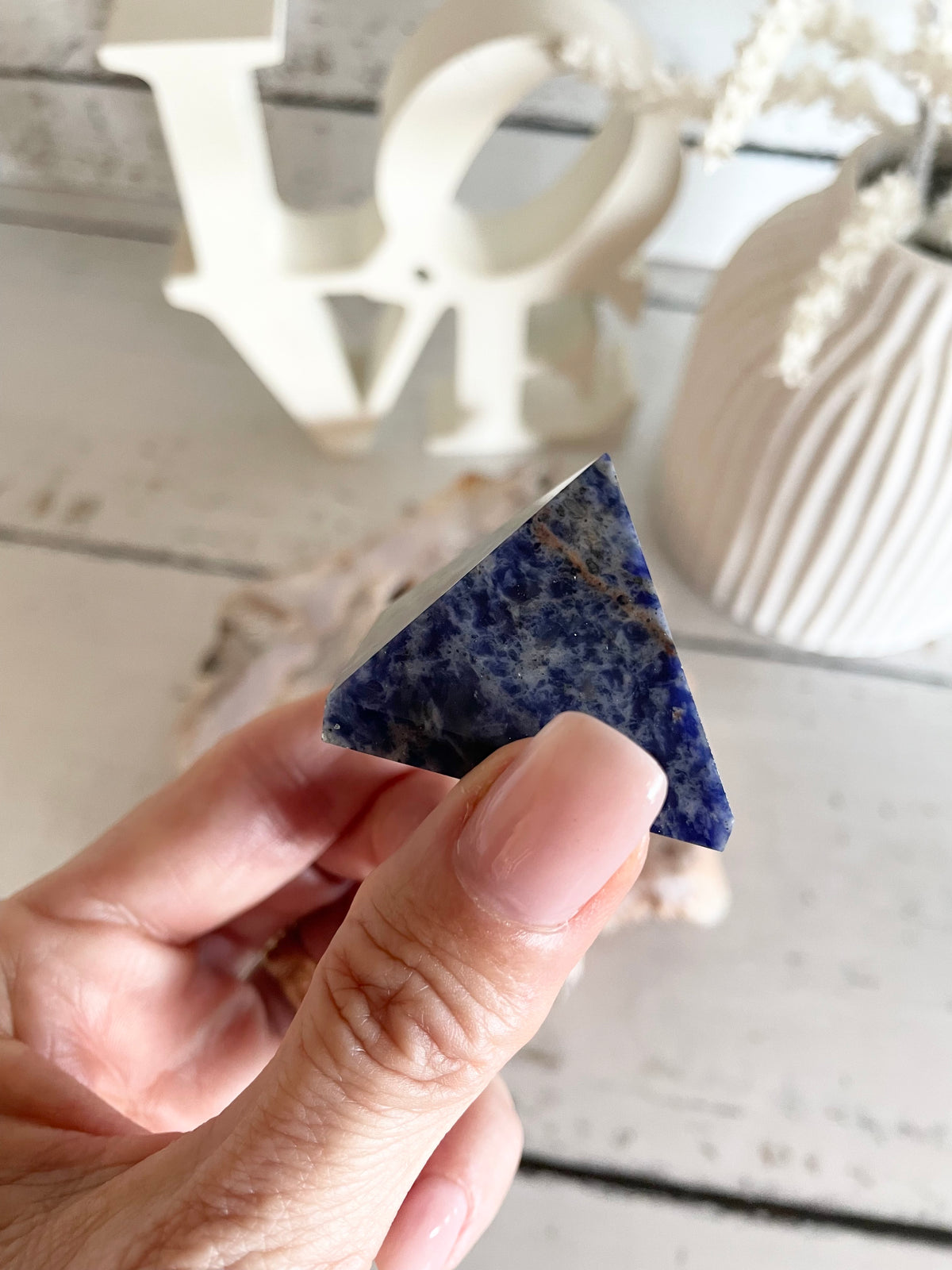 Sodalite Pyramid