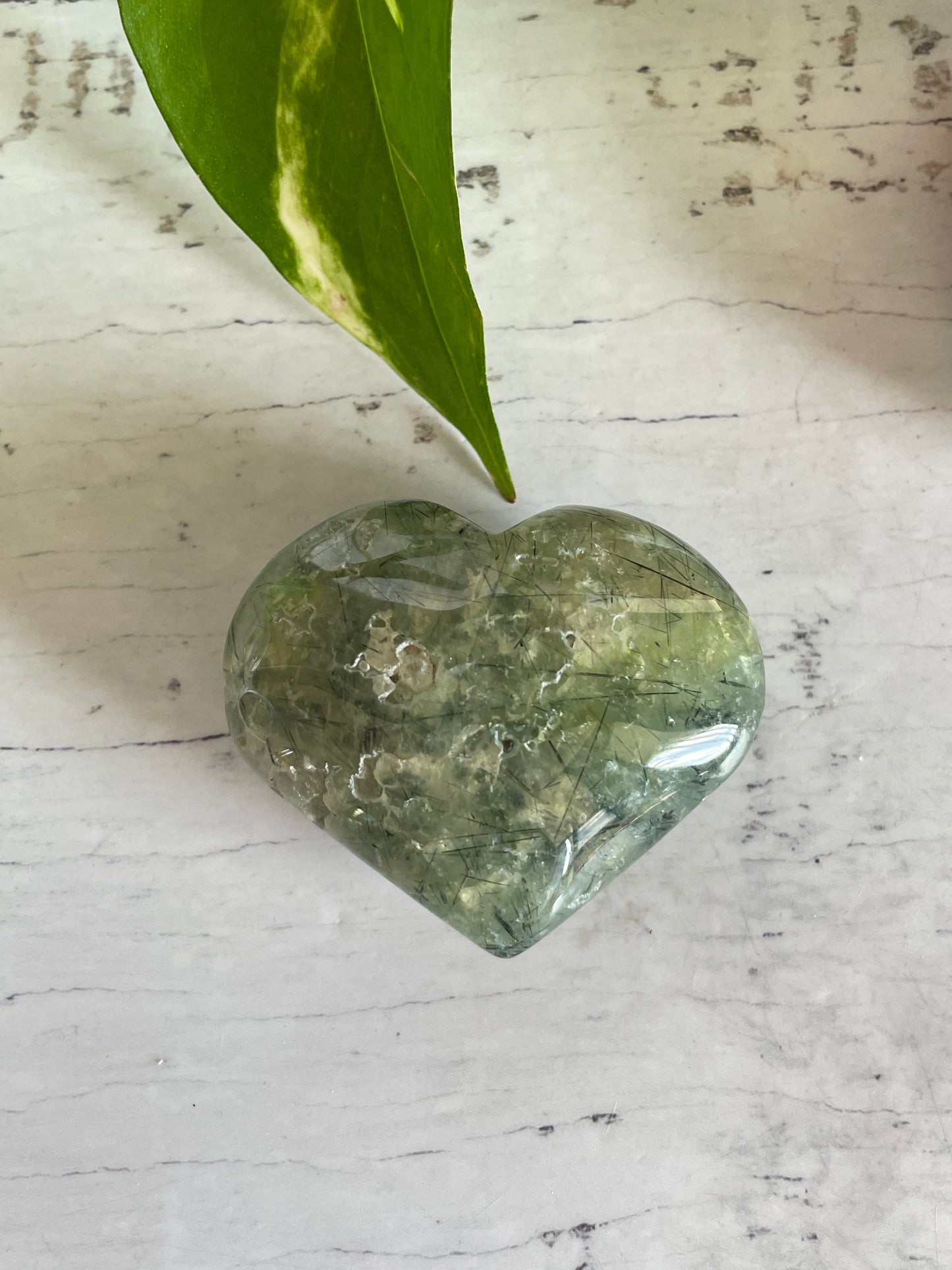 Prehnite Heart