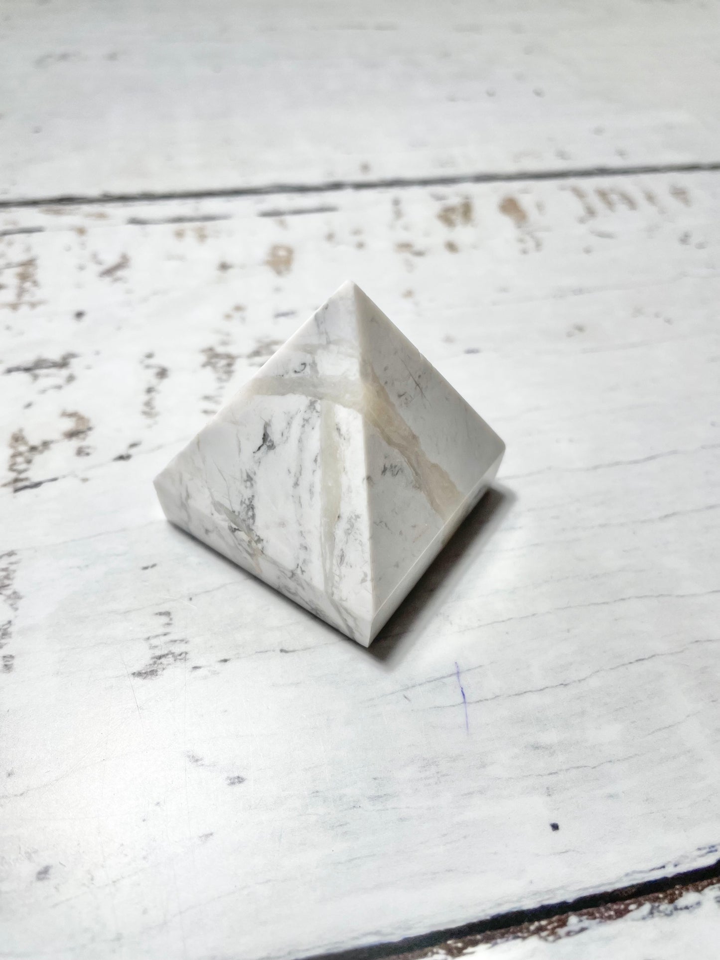 White Howlite Pyramid