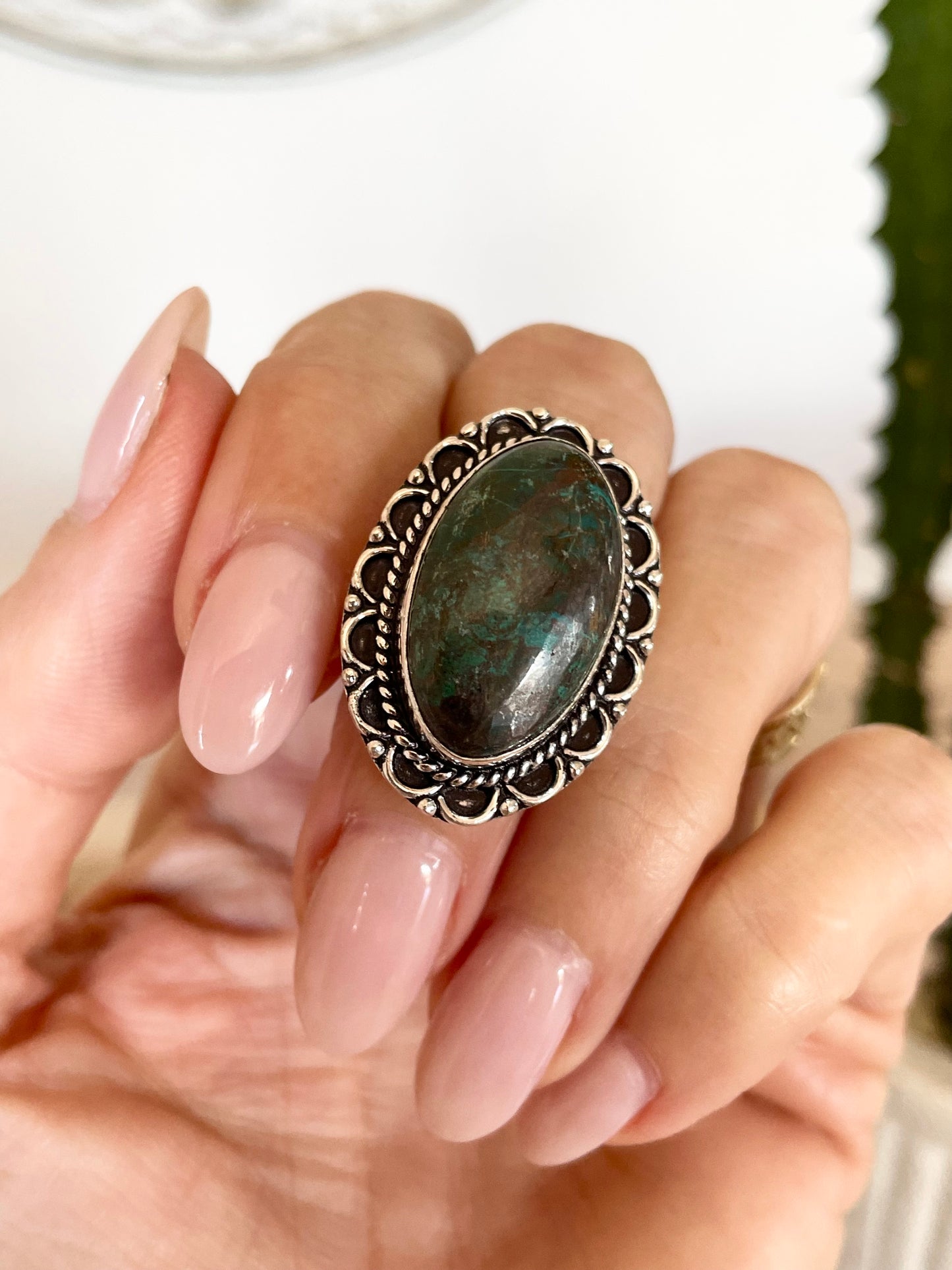 Chrysocolla ring ~ size 7