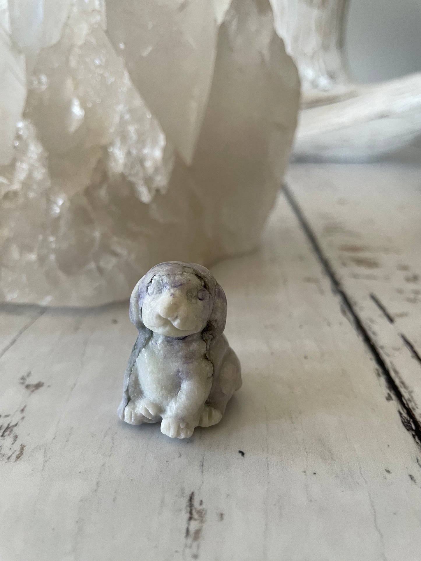 Tiffany Stone Dog