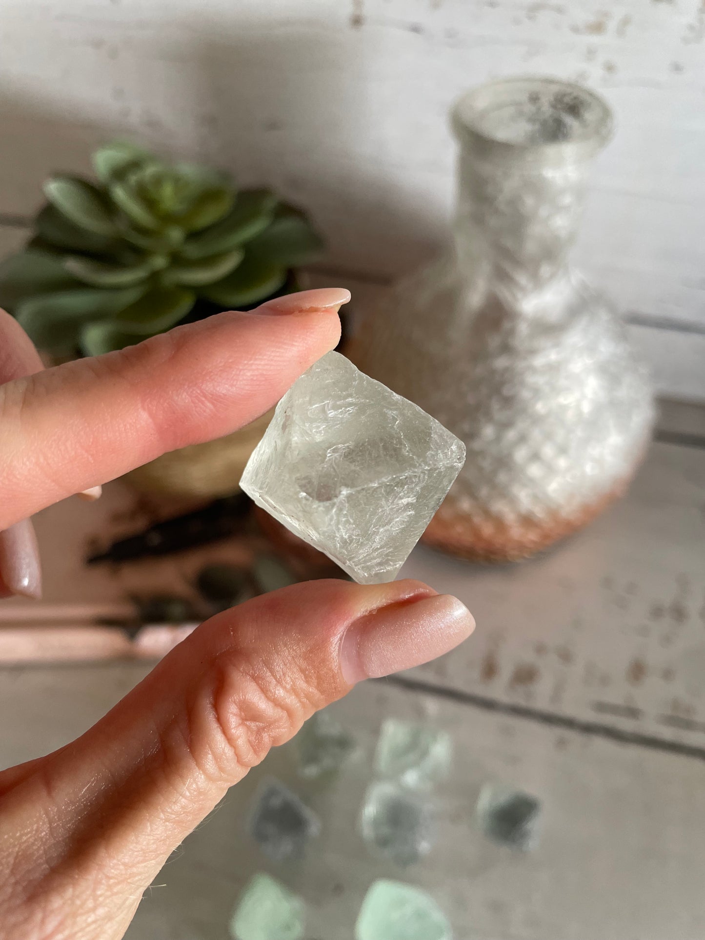 Intuitively Chosen ~ Rainbow Fluorite Octahedron