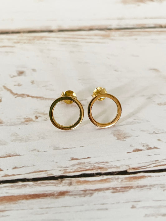 18k Gold Electroplated Eternal Soul Studs