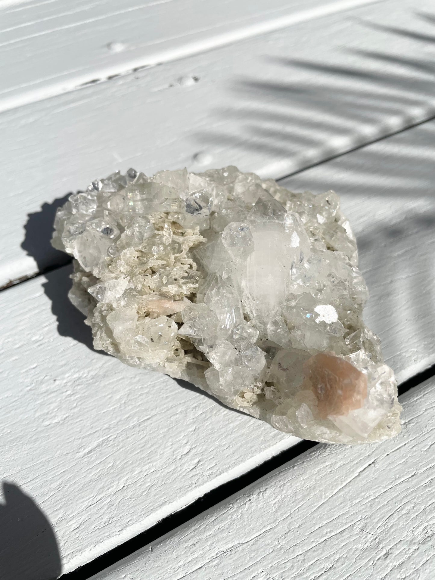 Apopyhllite Stilbite Cluster