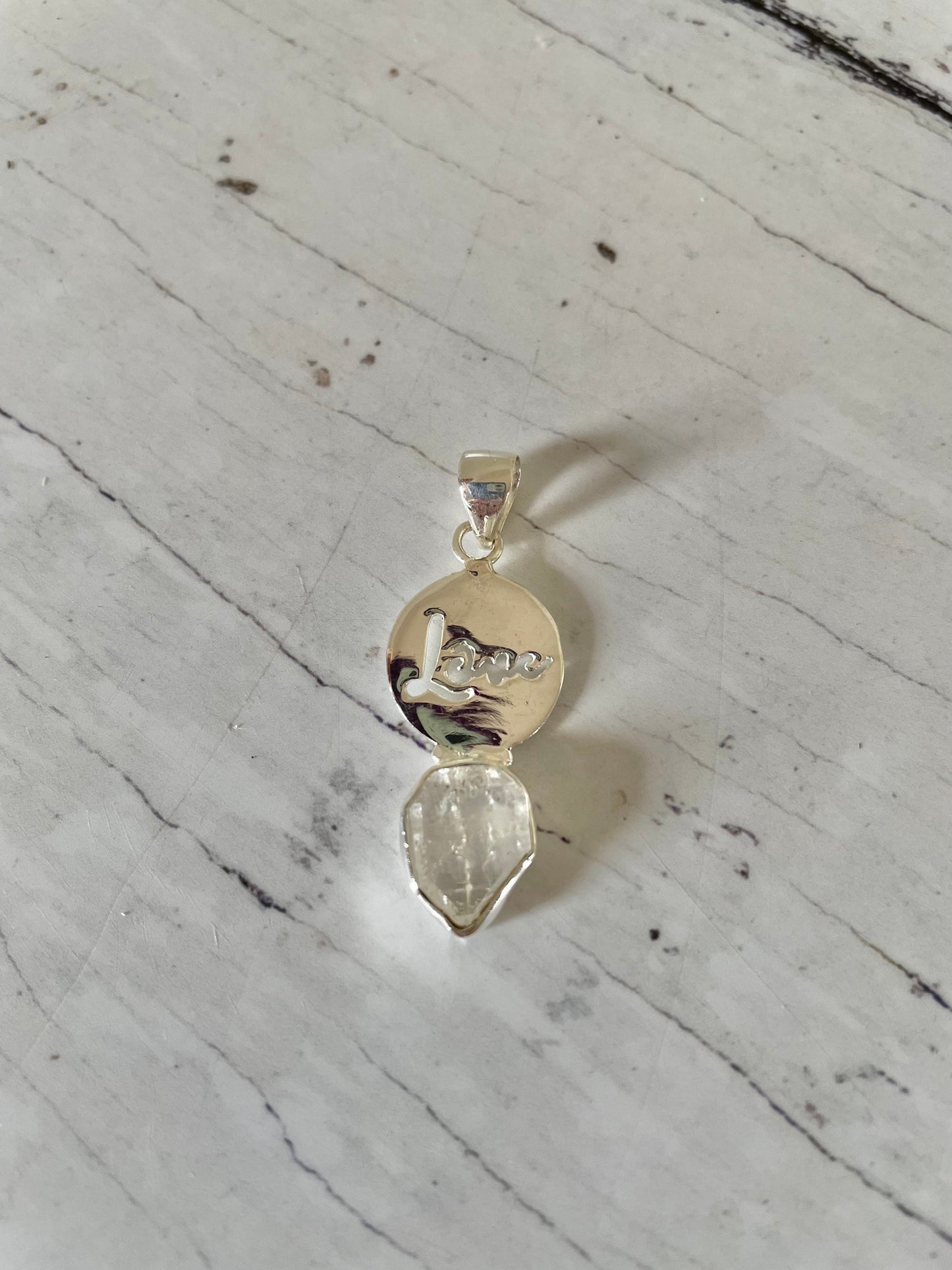 Herkimer Pendant ~ Love