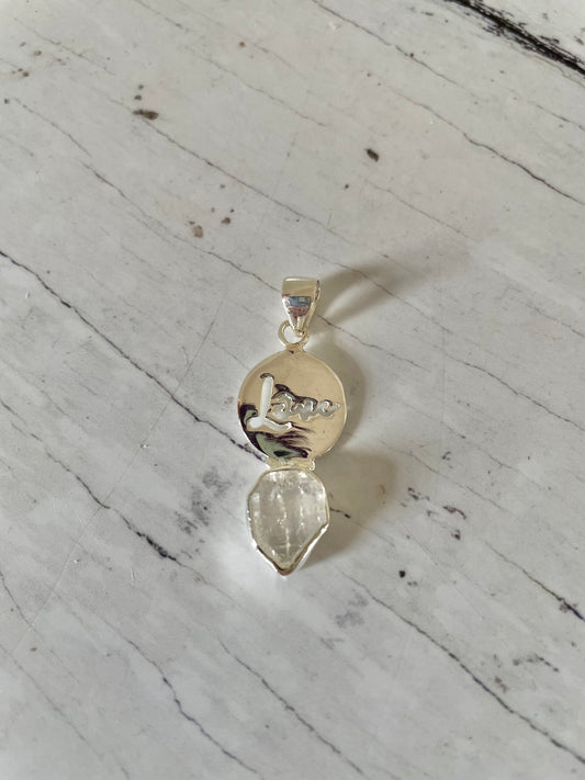 Herkimer Pendant ~ Love