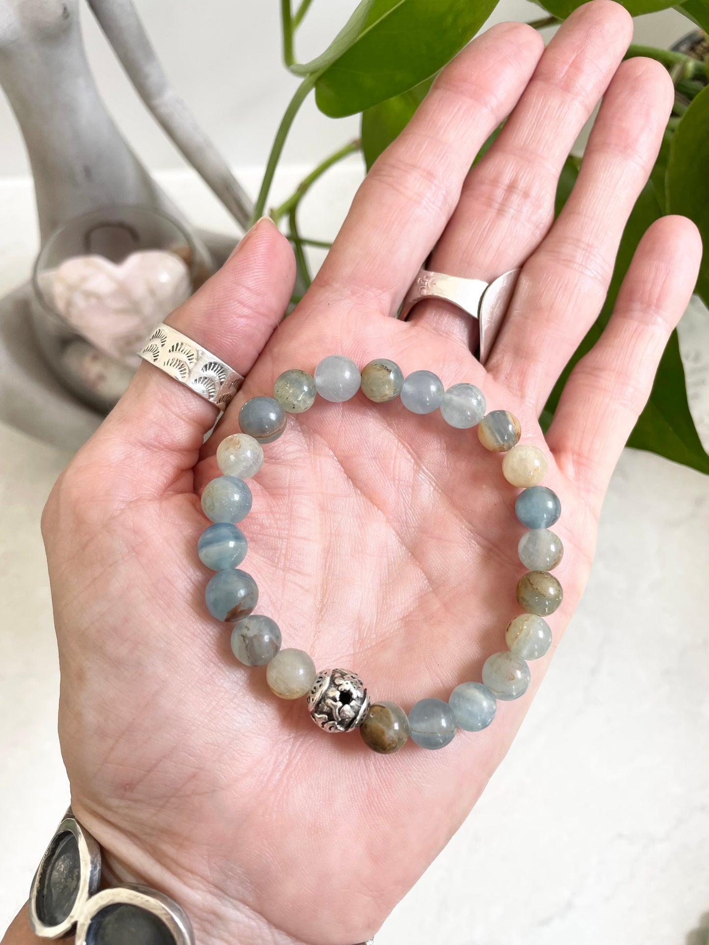 Ocean Blue Calcite Healing Bracelet