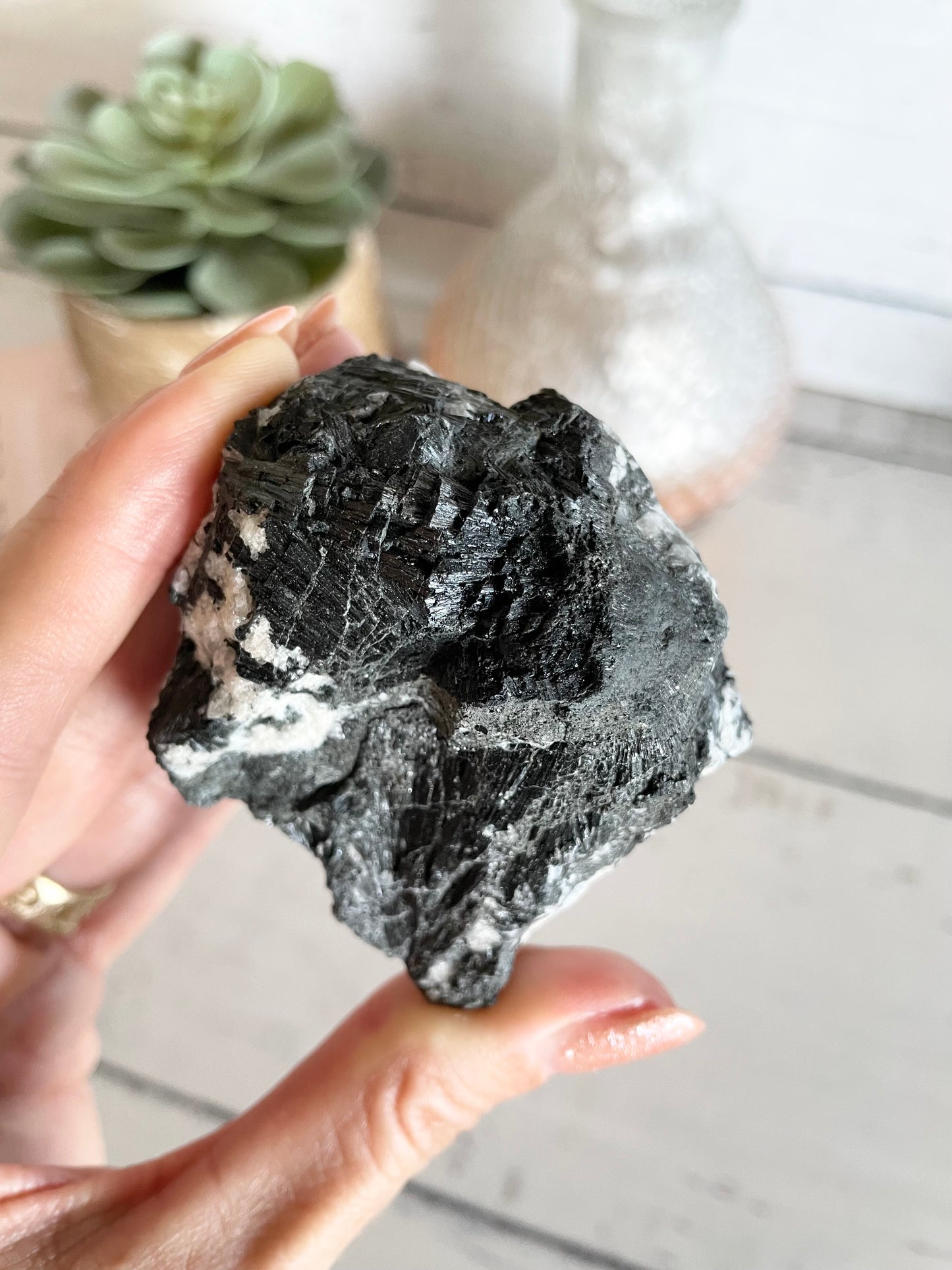 Tourmaline In Quartz