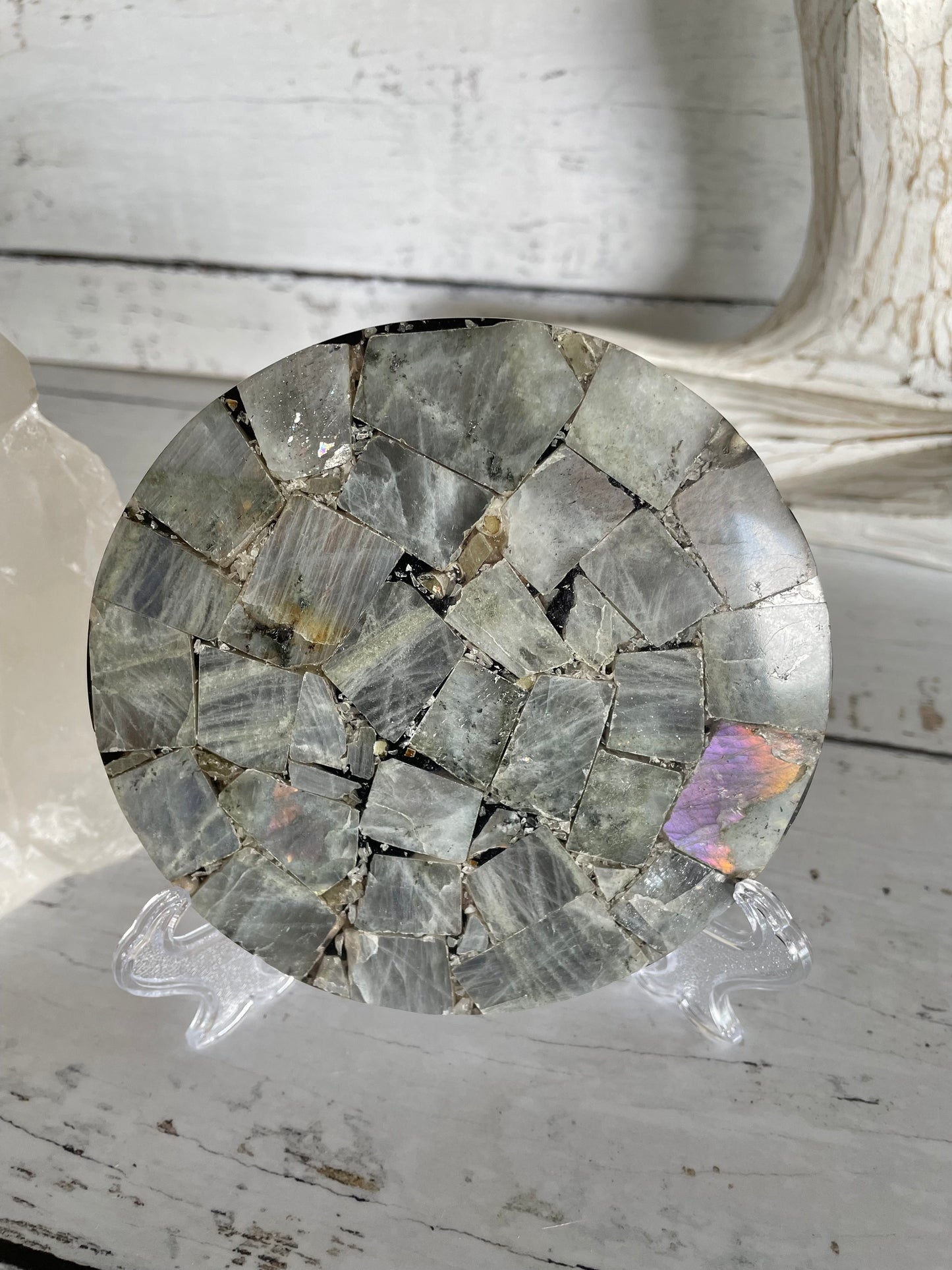 Labradorite Plate Includes Holder ~ 5