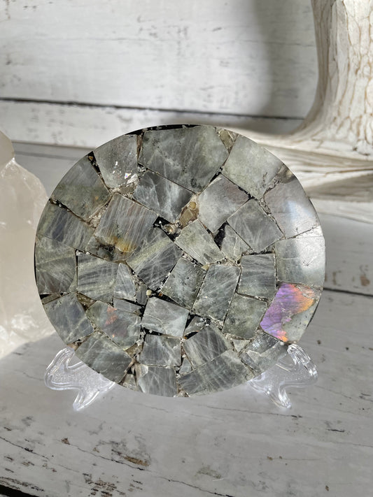 Labradorite Plate Includes Holder ~ 5