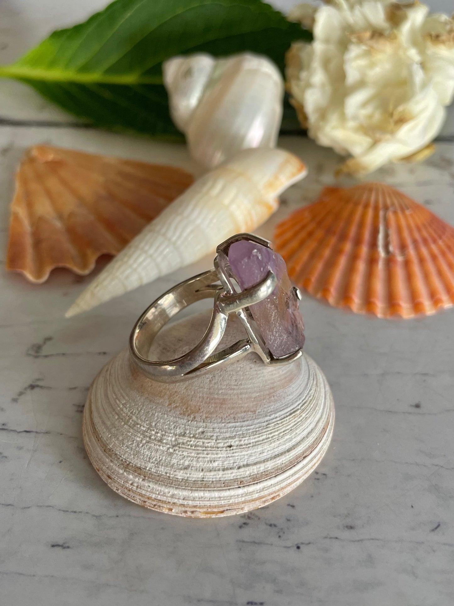 Ametrine Silver Raw Ring