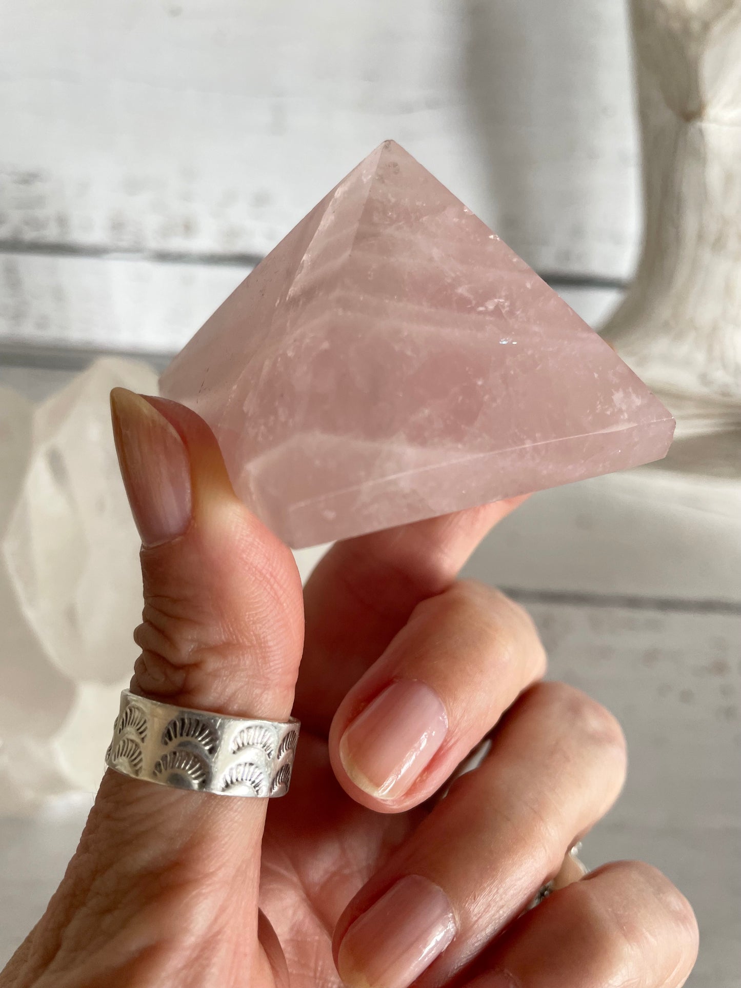 Rose Quartz Pyramid