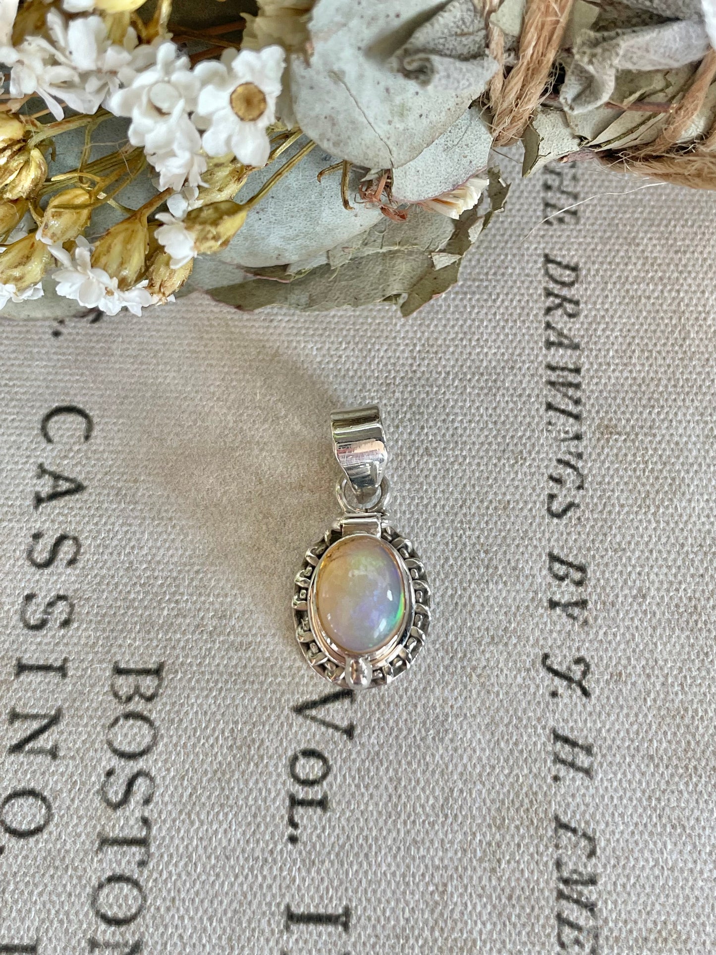 Poison Locket Silver Pendant ~ Ethiopian Opal