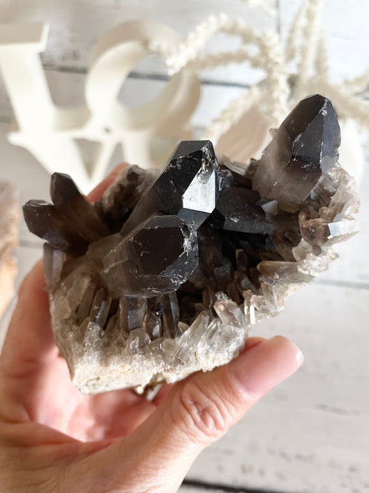 Smoky Quartz Cluster