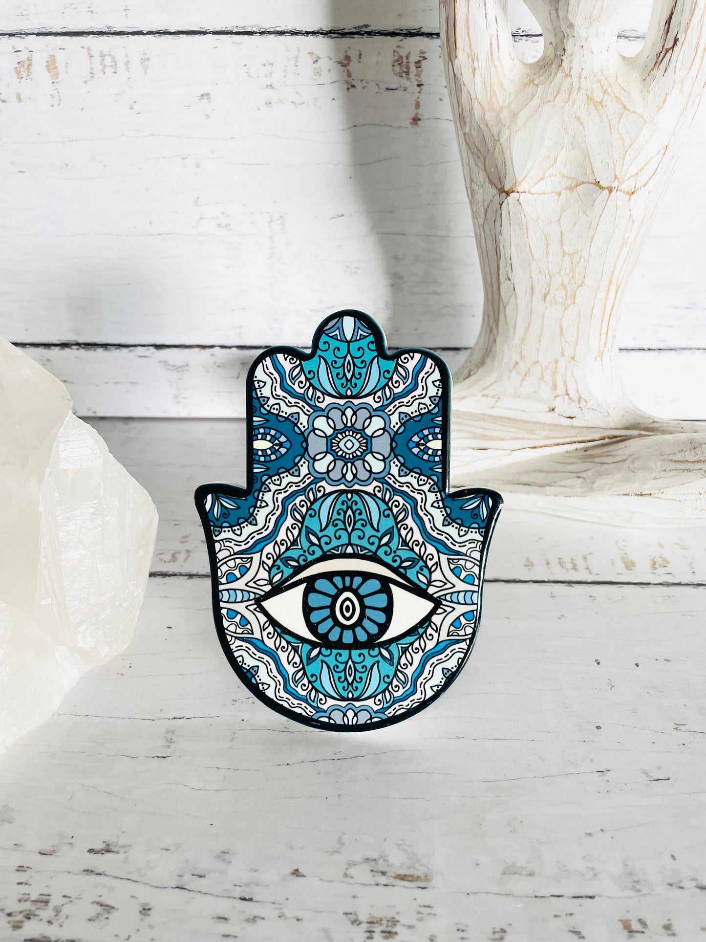 Hamsa & Evil Eye Plaque