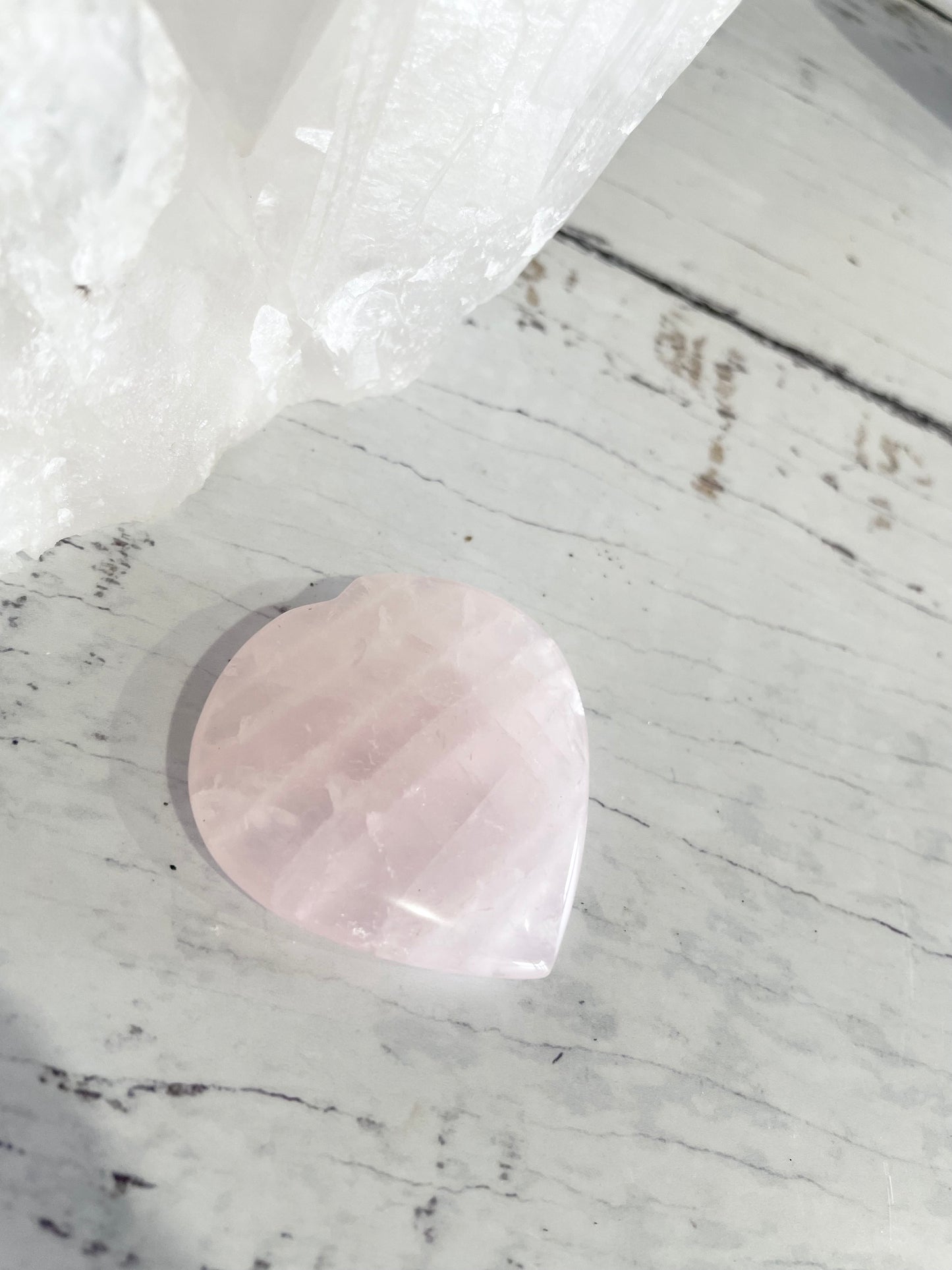 Rose Quartz Heart