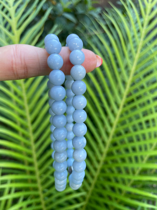 Angelite Healing Anklet