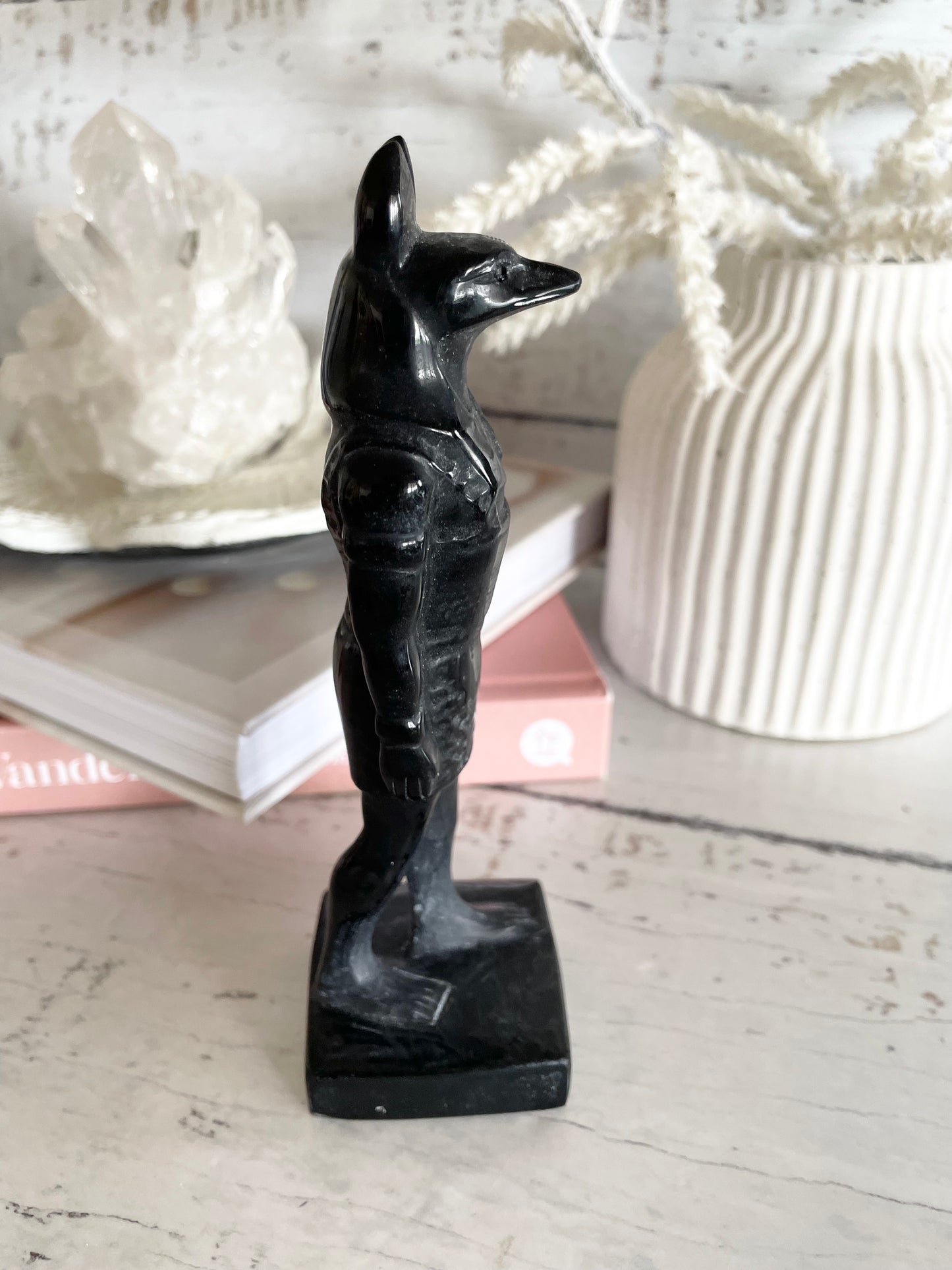Black Obsidian Anubis
