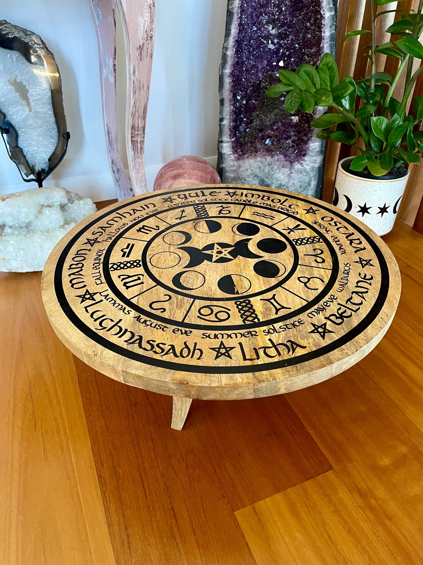 Altar Table ~ Wicca Calender & Zodiacs