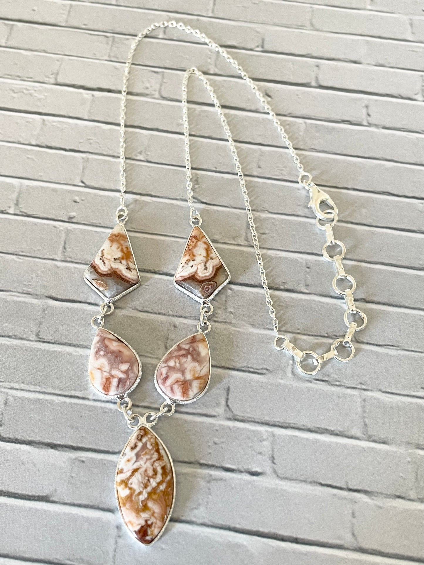 Ocean Jasper Lariat Necklace