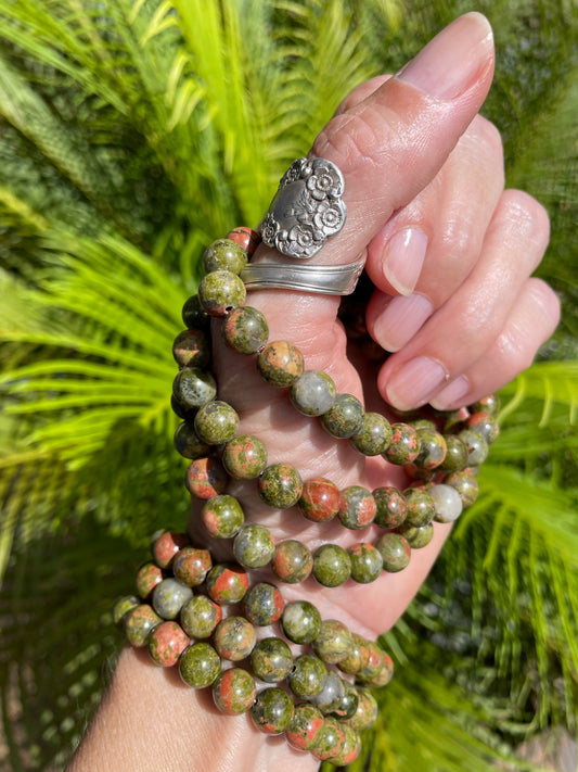 Unakite FERTILITY Healing Bracelet ©️
