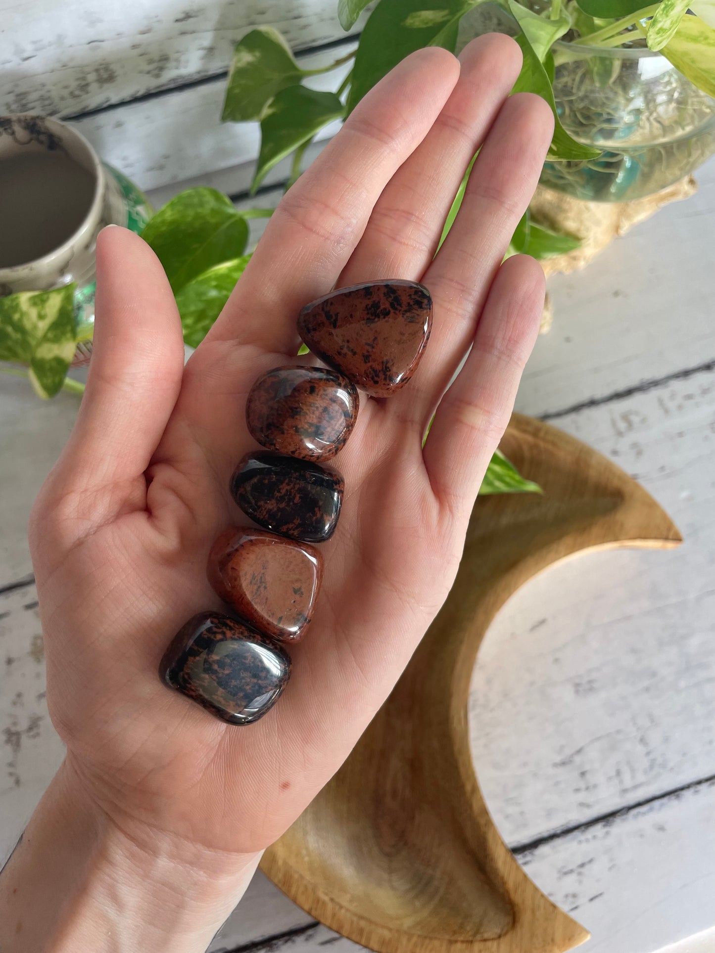 Mahogany Obsidian Tumble Stones