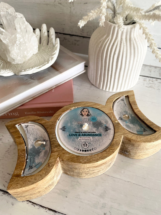 Triple Moon Vanilla Candle - Love & Abundance