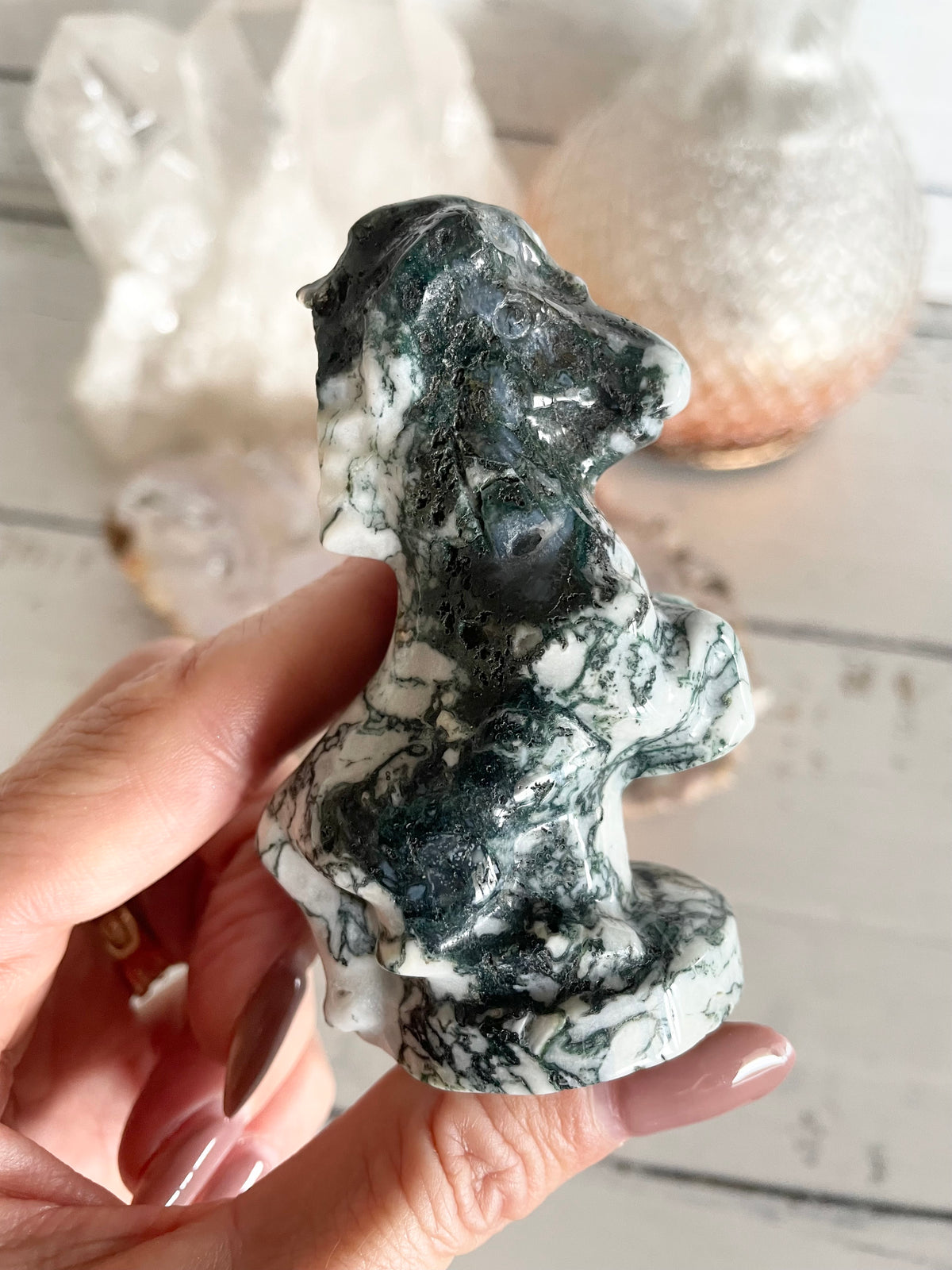 Moss Agate Horse