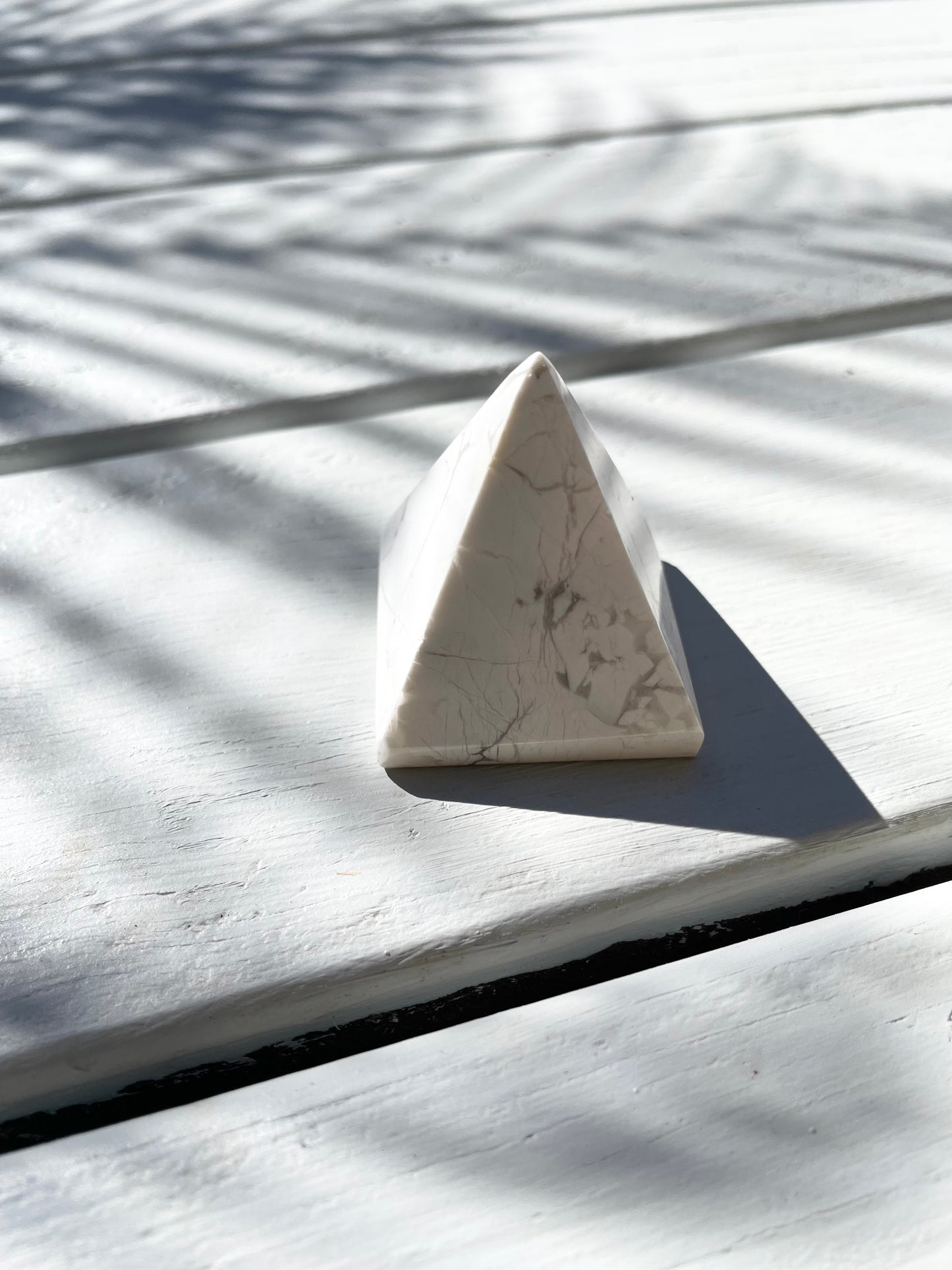 White Howlite Pyramid