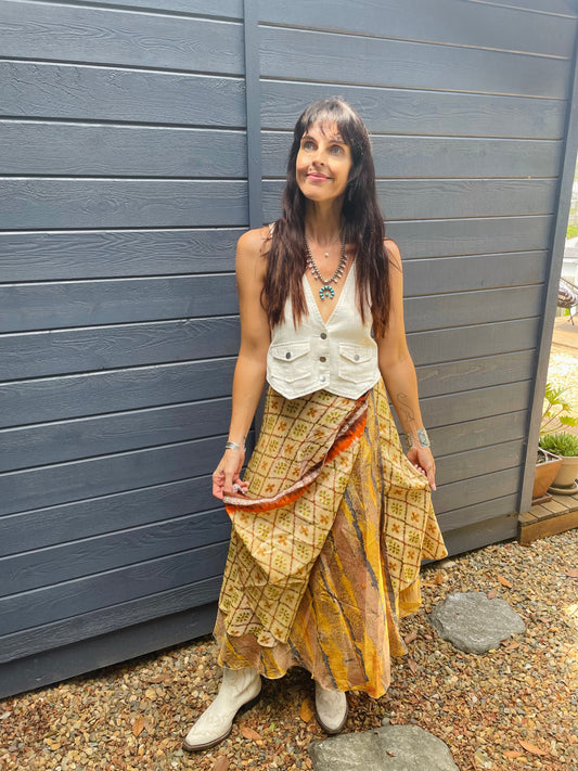 Upcycled Sari Skirt 31