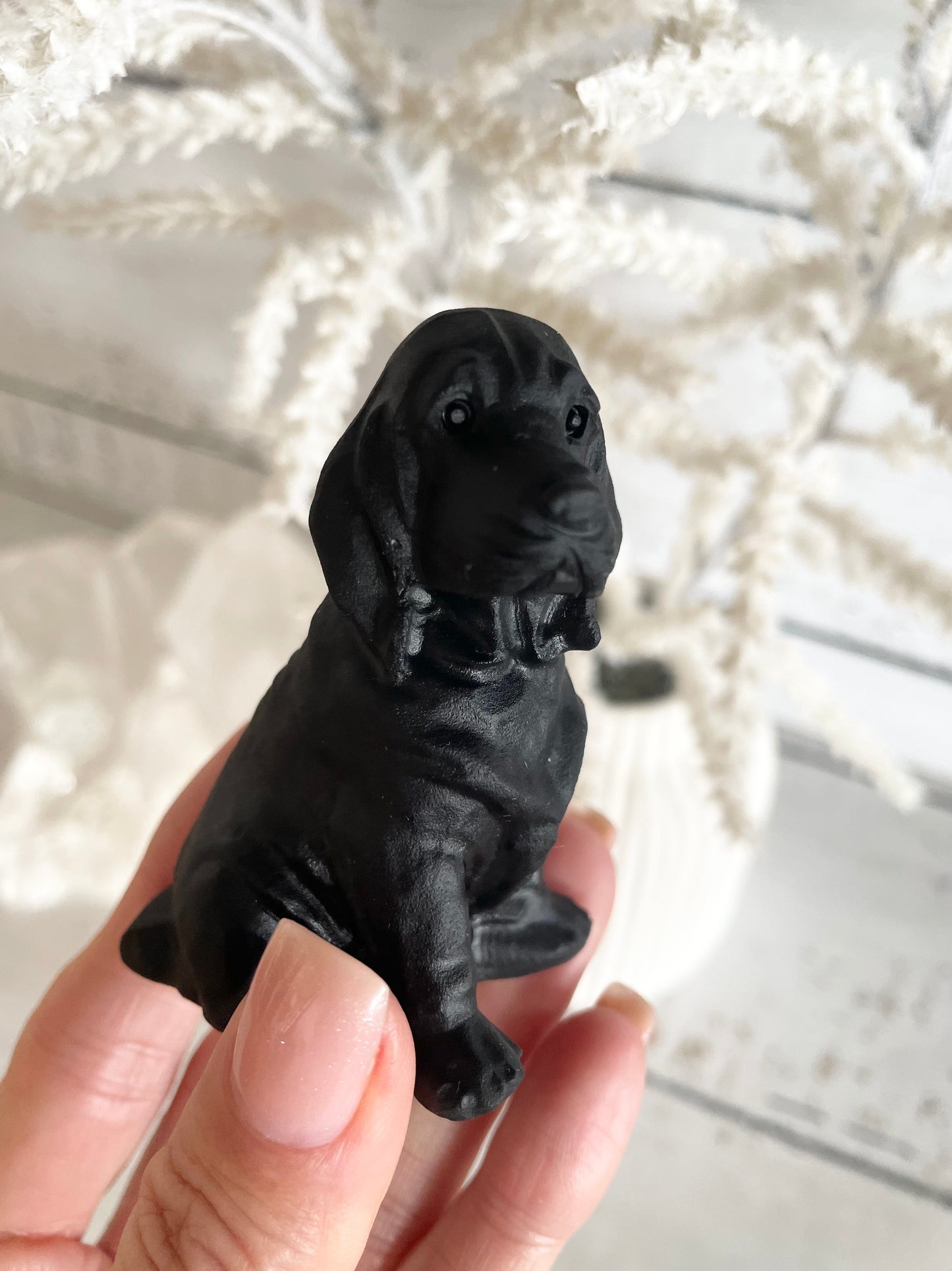 Black Obsidian Dog ~ (tail wagger)