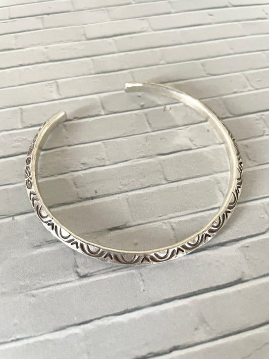 Patina Tribal Silver cuff