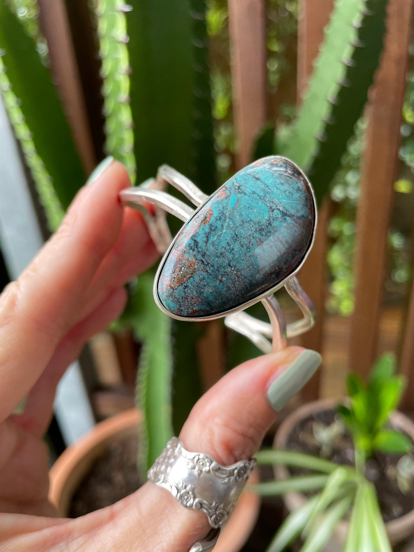 Sweetgrass Studio ~ Hubei Turquoise Silver Cuff