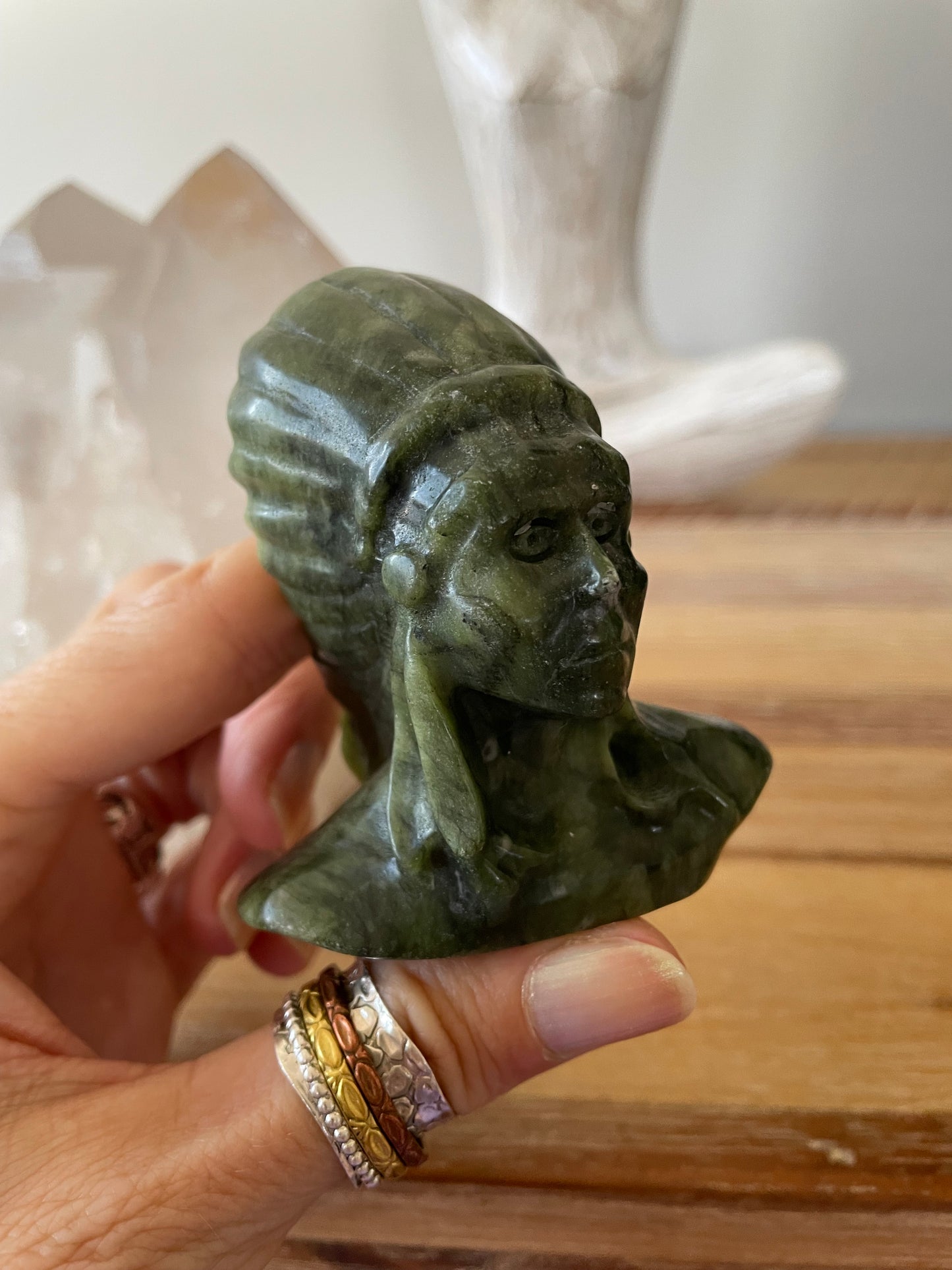 Jade Native American Chief ~ 7